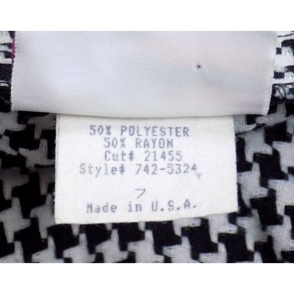 Granite Skirt Size 7 Wrap Y2K Houndstooth Preppy Retro Glam (BUNDLE PRICE $6) - Picture 4 of 5